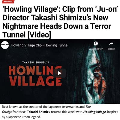 ‘Howling Village’: Clip from ‘Ju-on’ Director Takashi Shimizu’s New Nightmare Heads Down a Terror Tunnel [Video]